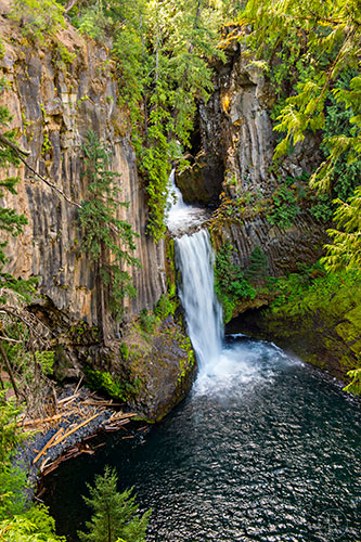 Toketee Falls in the Umpqua National Forest in Oregon on Monday, July 27, 2015.