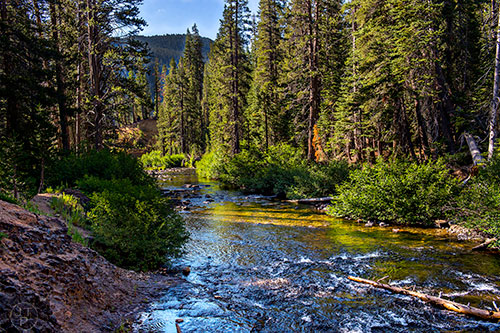 The Middle Fork of the San Joaquin River along the Pacific Crest Trail from Agnew Meadow to Devil's Postpile in California on Monday, July 20, 2015.