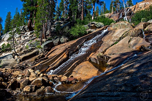 Minaret Falls along the Pacific Crest Trail from Agnew Meadow to Devil's Postpile National Monument in California on Monday, July 20, 2015.