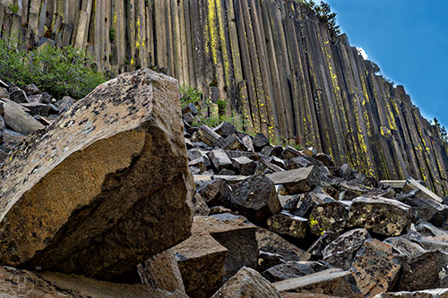 Devil's Postpile National Monument in California on Monday, July 20, 2015.