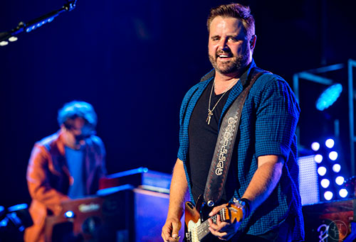Randy Houser performs at Philips Arena in Atlanta on Friday, August 21, 2015. 