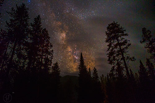 The Milky Way from Beaver Creek Campground outside of Yellowstone National Park in Montana on Wednesday, August 5, 2015.