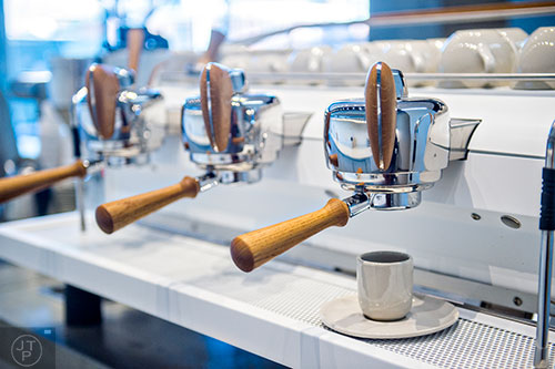 Anyone up for a cappuccino or espresso? The state of the art machine that does it all.