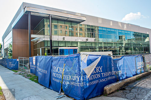 The Emory Proton Therapy Center shot from Ponce de Leon Ave. in Atlanta.