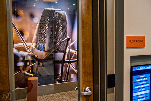 The Office has two recording studios/music rooms as part of the amenities for the property.