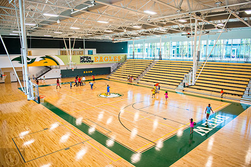 Drew Charter School in Atlanta on Thursday, June 18, 2015. Inside the gymnasium.