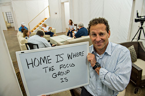 Matt Kempner observes a focus group at the Pulte Group's Innovation Center in Norcross on Monday, September 14, 2015. 