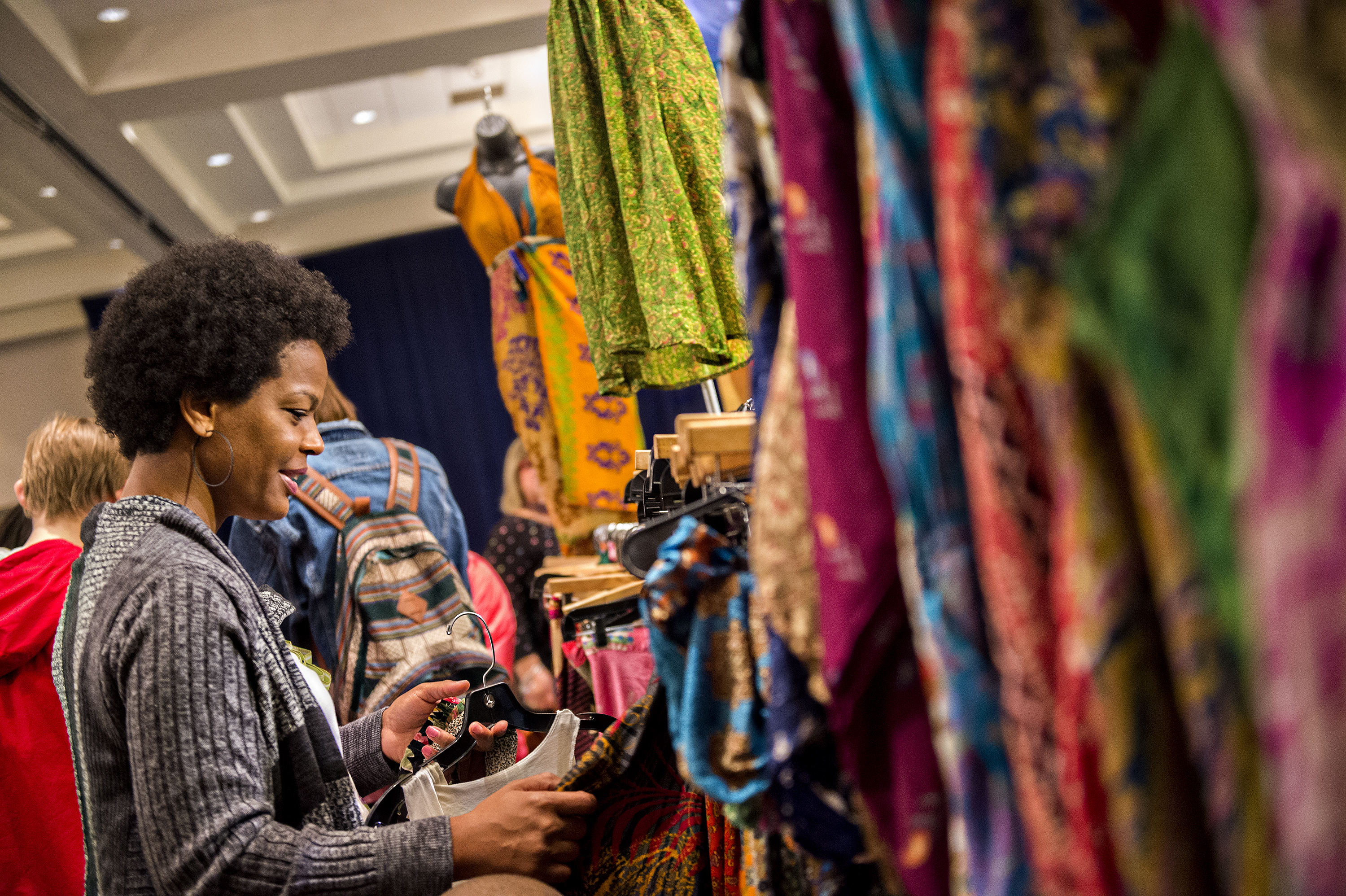 Iquana Jackson shops during the Atlanta Greek Festival at the Greek Orthodox Cathedral of Annunciation on Saturday, September 26, 2015. 