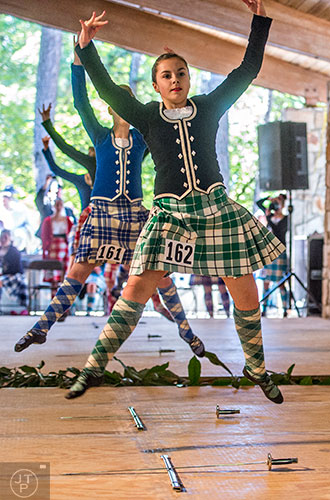 Kayli Robb performs in the dancing competition during the 43rd annual Highland Games at Stone Mountain Park on Saturday, October 17, 2015. 