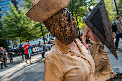 Some awesome costumes during the annual DragonCon Parade on Saturday,