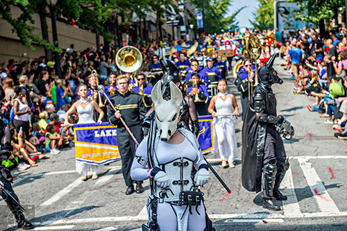 The annual DragonCon Parade makes its way through downtown Atlanta on Saturday. 