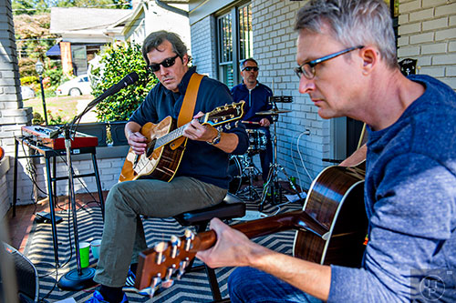 Metroscene performs during the Oakhurst Porch Fest on Sunday.