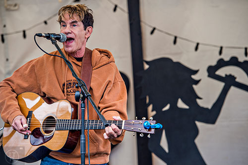 Alex Commins performs on the main stage during the Cabbagetown Chomp & Stomp in Atlanta on Saturday, November 7, 2015. 