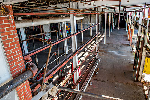 A view of the Atlanta Dairies property off of Memorial Dr. in downtown from the second story catwalks.
