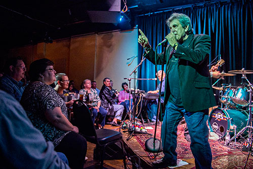 Atlanta Rhythm Section's Rodney Justo (right) performs on stage at Eddie's Attic in Decatur on Friday, December 11, 2015.    