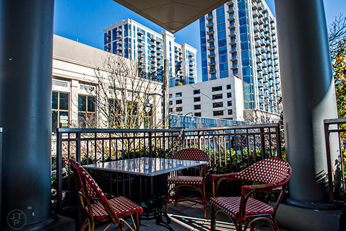 A view from Dulche's patio at Buckhead Atlanta.
