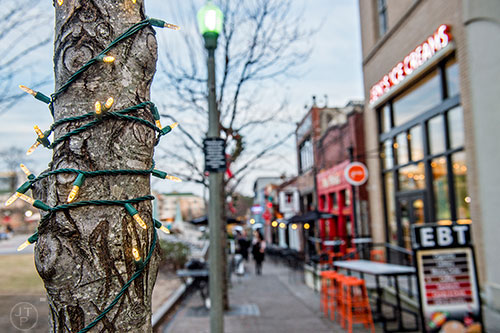 Christmas lights can be found on all sorts of things around Decatur this holiday season.