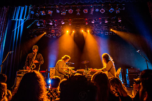 Bitchin Bajas open for Deerhunter as they perform on stage at the Variety Playhouse in Little Five Points on Friday, January 8, 2016. 