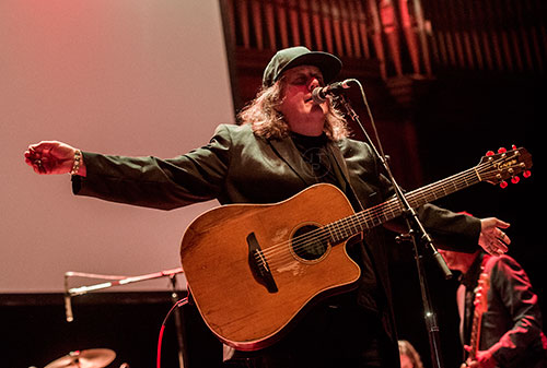 Drivin' N Cryin's Kevn Kinney performs on stage during a tribute to the late Alex Cooley at the Tabernacle in Atlanta on Saturday, January 9, 2016. 