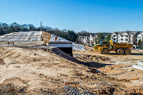 Construction continues on the second phase of a larger eight acre mixed use development between Howell Mill Rd. and Emery St.