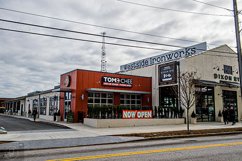 Westside Ironworks off of Howell Mill Rd. is almost at capacity in terms of tenants. Barcelona, O-Ku, Tom + Chee, Dixon Rye and Villa Savannah are just some of the stores on the property.