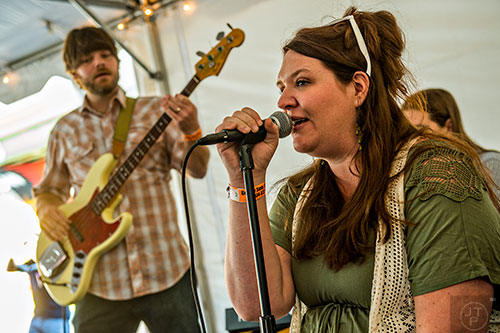 Sailing to Denver's Shannon Case (right) and Patrick Haynes perform during the Atlanta Winter Beer Fest at The Masquerade in Atlanta on Saturday, January 30, 2016.