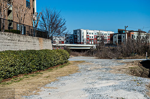 The beltline comes out at Inman Lofts at Dekalb Ave.