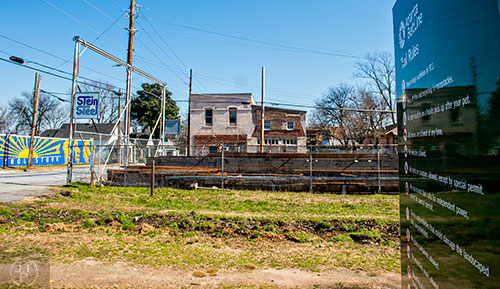 The beltline cuts through Reynoldstown at Wylie St. right before Stein Steel.