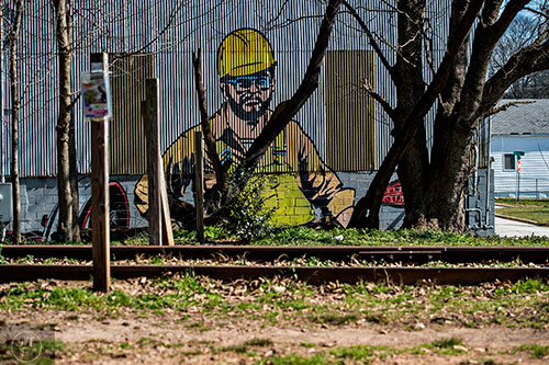 Artwork along the beltline comes in many forms between Wylie St. and Memorial Dr.