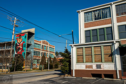 A&P Lofts (right) off of Memorial Drive in Atlanta and right across the street The Lofts at Reynoldstown Crossing.