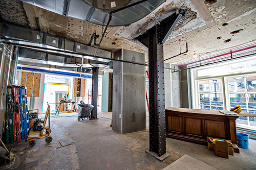 Still under construction, three restaurant stands will take over part of the bottom floor of FlatironCity.