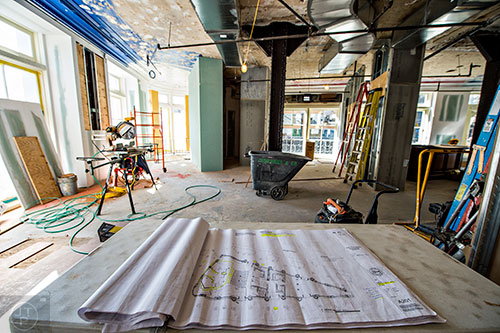 Still under construction, three restaurant stands will take over part of the bottom floor of FlatironCity.