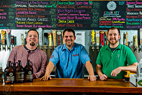 Byron Fullmer (left), Brandon King and Mike Anderson have come together to bring Atlanta great beer. With three different locations including Inman Quarter Beer Market, Smyrna Beer Market and now Kennesaw, these three aficionados can put a drink in your hand that can satisfy any palette.