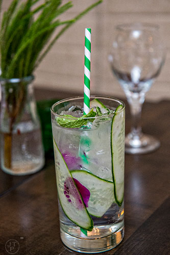 Tom Tom serves up the Jimi Hendrix, a garden gin & tonic with edible flowers.