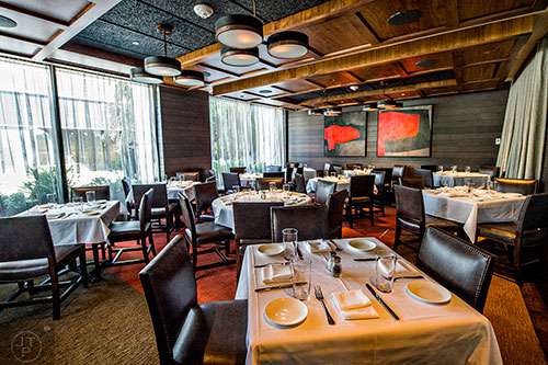 The main dining room at South City Kitchen in Buckhead.