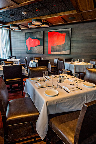 The main dining room at South City Kitchen in Buckhead.