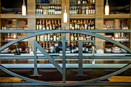 The bar is one of the first things you see as you walk through the front doors at Noble Fin.