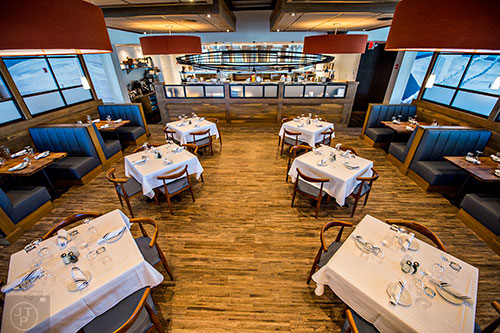 The main dining room at Noble Fin.