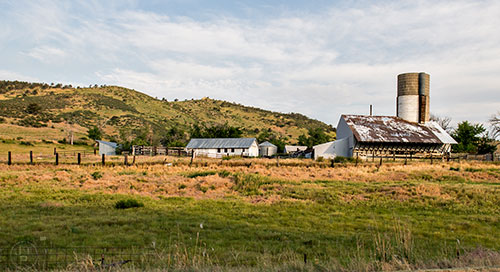 A farm along Highway 36 on the way to Estes Park, Colorado.