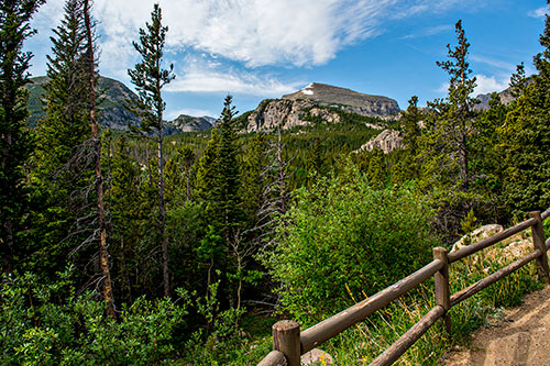 The Glacier Creek trail head inside Rocky Mountain National Park in Colorado on Wednesday, June 22, 2016.