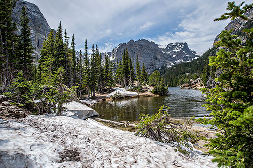 Loch Vale trail inside Rocky Mountain National Park in Colorado on Wednesday, June 22, 2016.