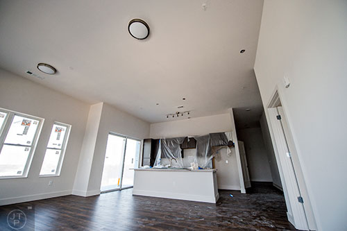The 125 units at 675 N. Highland have 11.5 foot ceilings and stainless appliances.