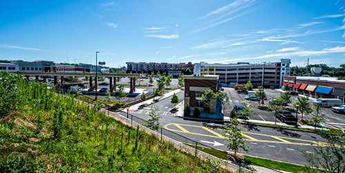 Glenwood Place in Atlanta has retail space, a giant Kroger, a Chick-fil-A and apartment homes.