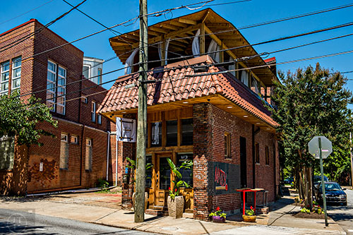 Match at the corner of Stonewall and Walker streets in the Castleberry Hill neighborhood of Atlanta.