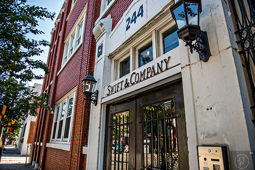 The Swift & Company building on Peters Street in the Castleberry Hill neighborhood of Atlanta.
