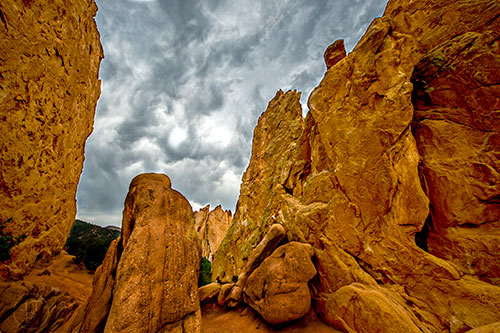 Cathedral Spires inside Garden of the Gods outside of Colorado Springs on Monday, August 15, 2016.