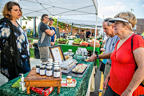 The farmers market in downtown Alpharetta on Saturday, September 3, 2016.
