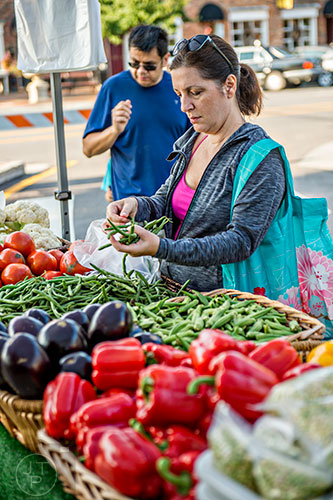 The farmers market in downtown Alpharetta on Saturday, September 3, 2016.