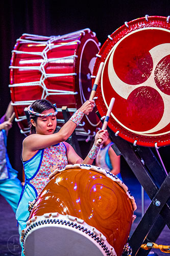 The Taiko drumming performance during JapanFest at the Infinite Energy Center in Duluth on Saturday, September 17, 2016.