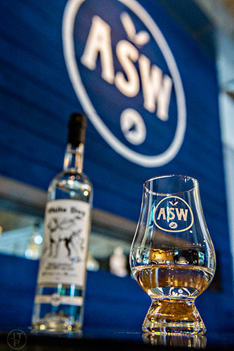 Try some delicious whiskey inside the tasting room at American Spirits Whiskey Distillery in Atlanta.